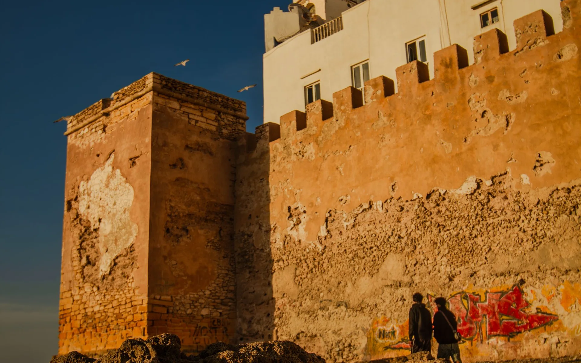 Historische muren en gebouwen in Essaouira