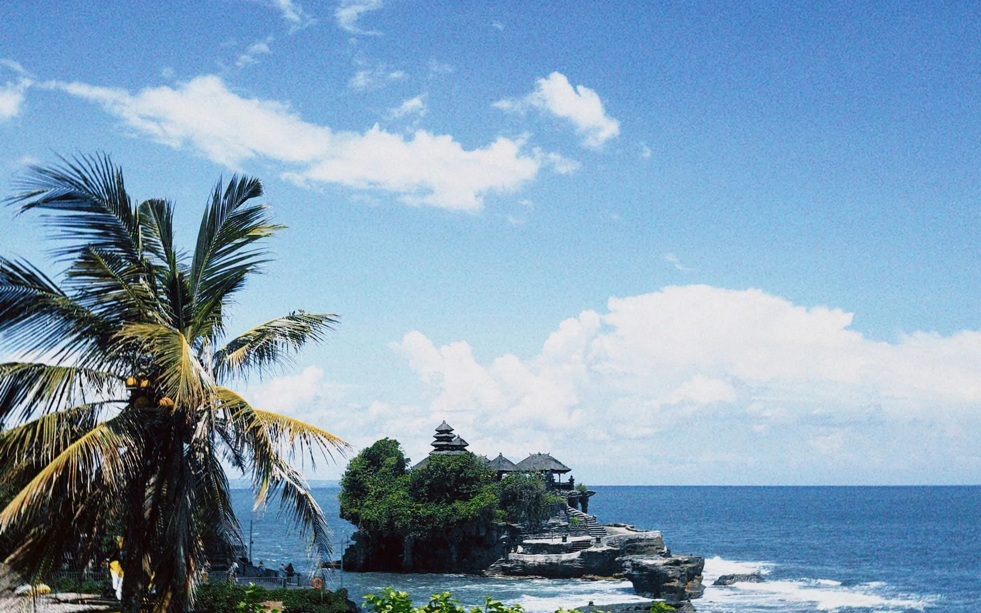 Tanah Lot-tempel aan de kust van Bali